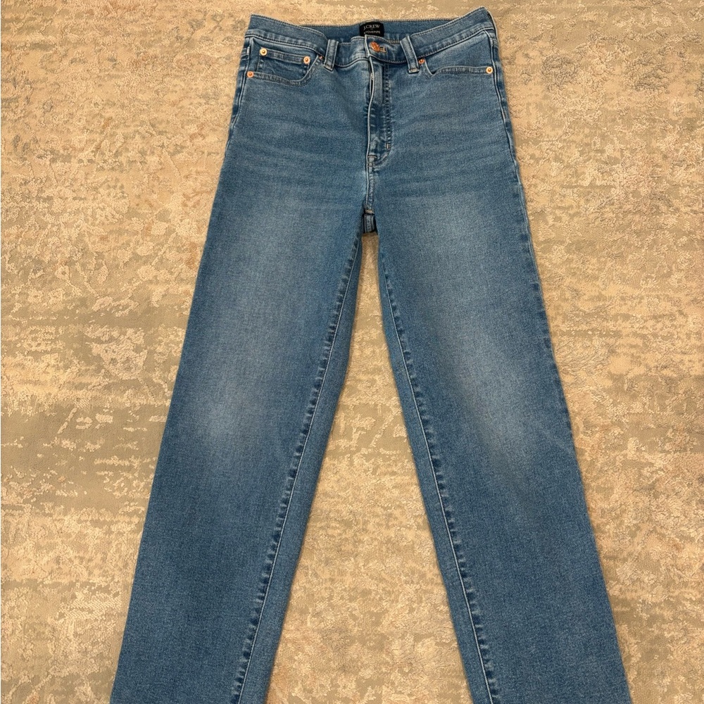 J. Crew Factory Stovepipe Jeans in Blue Denim
